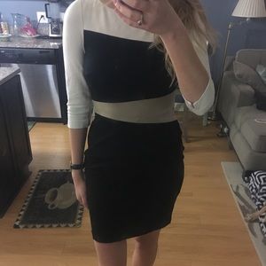 White house black market fitted work dress
